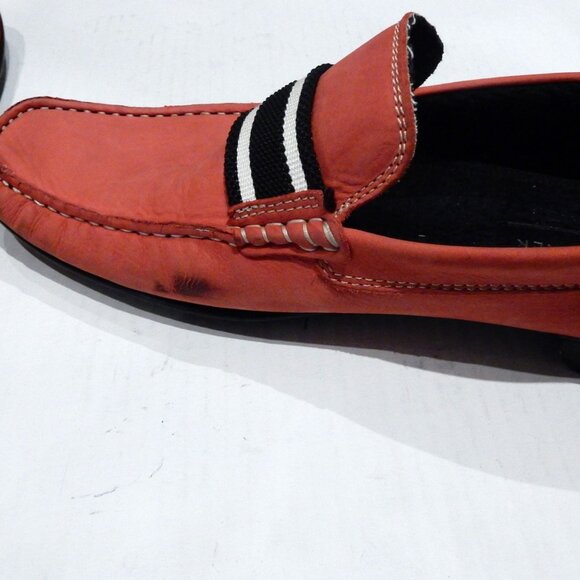 Donald J Pliner Red Leather Loafers in Size 11 1/2M